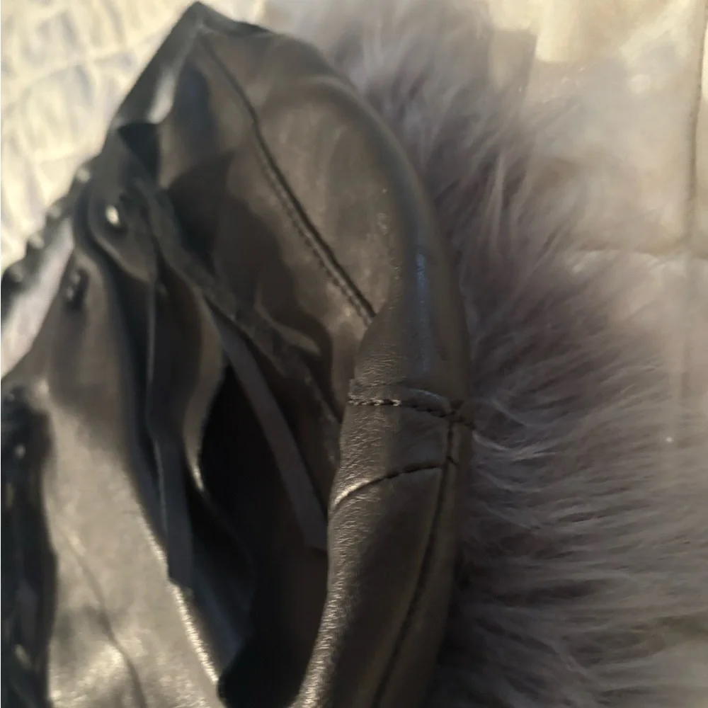 Lucky Brand Black Leather Hobo Bag